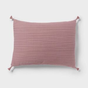 Standard Double Cloth Quilt Sham Mauve - Threshold